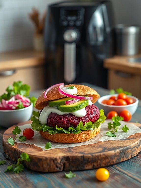 10 Healthy Vegan Air Fryer Recipes for Delicious Meals 3 air fryer beet burgers recipe