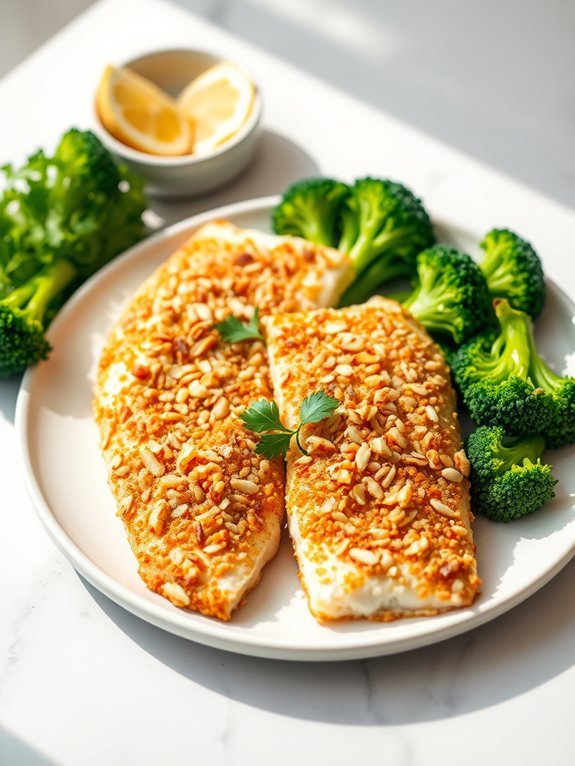 10 Delicious Diabetic-Friendly Recipes for Healthy Eating 10 almond crusted fish and vegetables