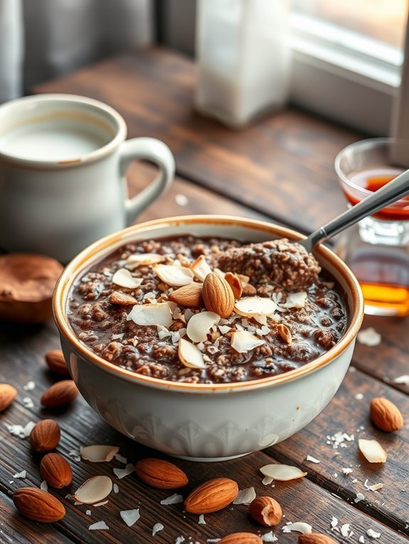 20 Quick and Easy Oatmeal Recipes for a Healthy Breakfast 19 almond joy inspired oatmeal recipe