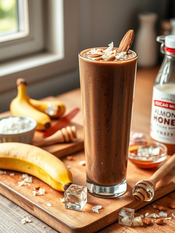almond joy inspired smoothie recipe
