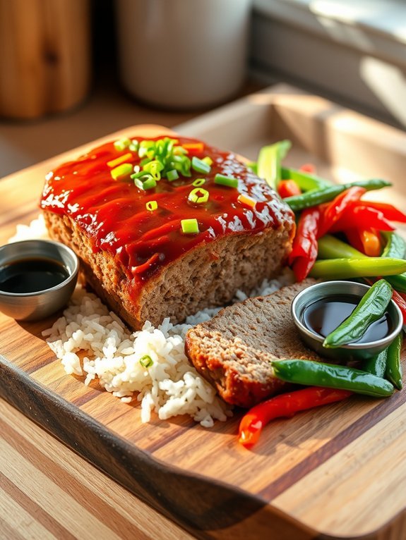 asian meatloaf with soy