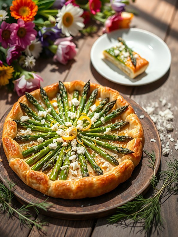 12 Impressive Easter Brunch Ideas to Delight Your Guests 9 asparagus goat cheese tart