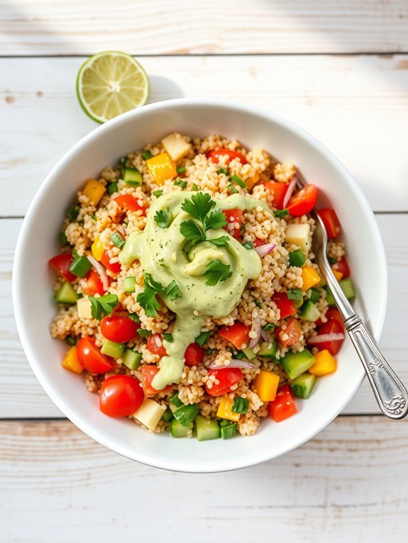 15 Delicious Dairy-Free Recipes for Lactose Intolerance Relief 3 avocado dressed quinoa salad