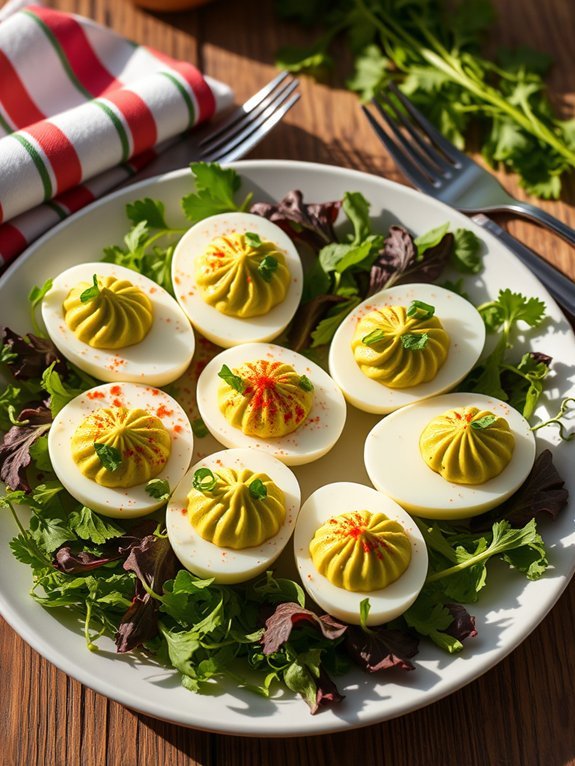 Top 12 Easy Keto Snacks You Can Make at Home 3 avocado filled deviled eggs
