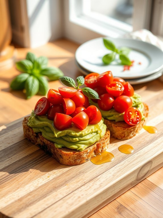 12 Easy and Delicious Vegan Breakfast Ideas for a Healthy Start 2 avocado toast topped tomatoes