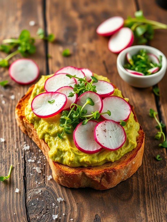 12 Delicious Avocado Toast Variations You'll Absolutely Love 12 avocado toast with radishes