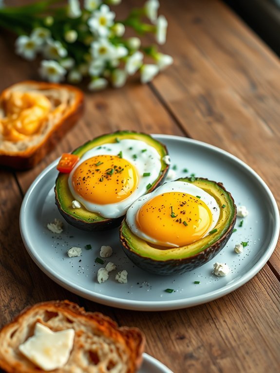 12 Impressive Easter Brunch Ideas to Delight Your Guests 7 baked eggs in avocado
