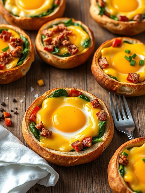 20 Delicious and Creative Breakfast Ideas Featuring Eggs 7 baked eggs in bread
