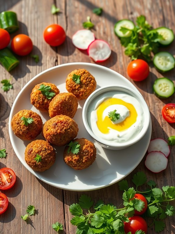20 Delicious Mediterranean Diet Recipes You'll Adore for Healthy Eating 6 baked falafel with tzatziki