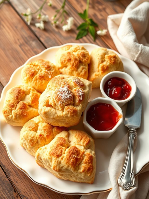 baking traditional british scones