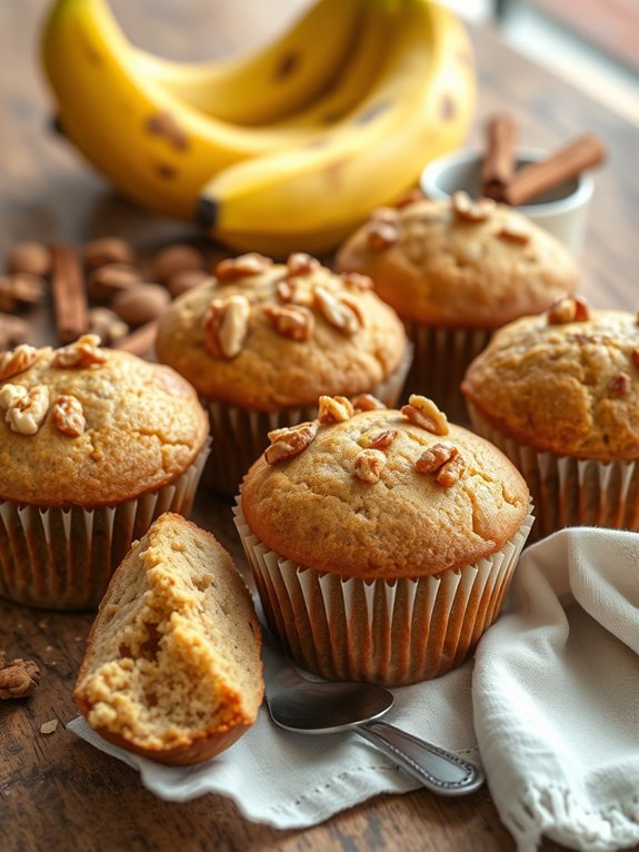 15 Delicious Muffin Recipes Perfect for Breakfast 3 banana nut flavored muffins