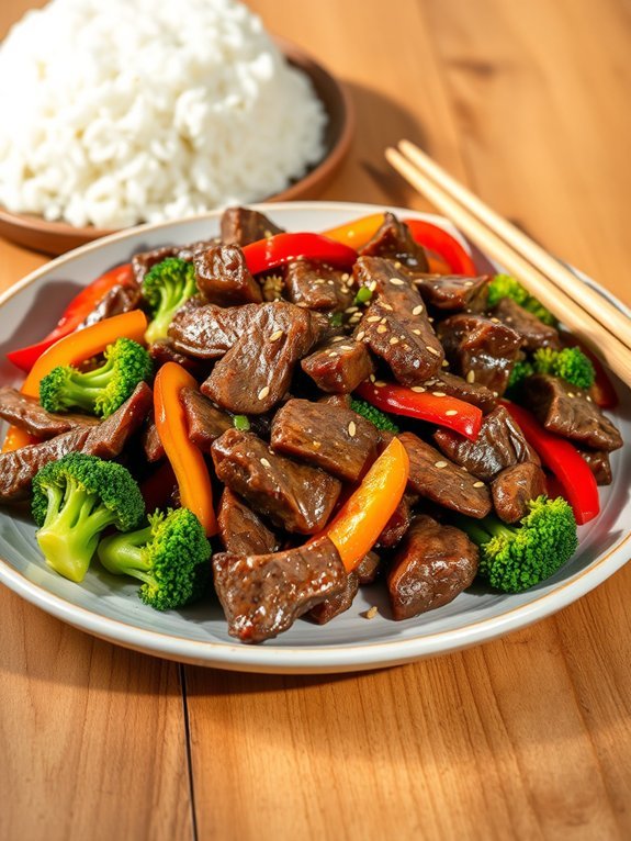 beef broccoli bell peppers
