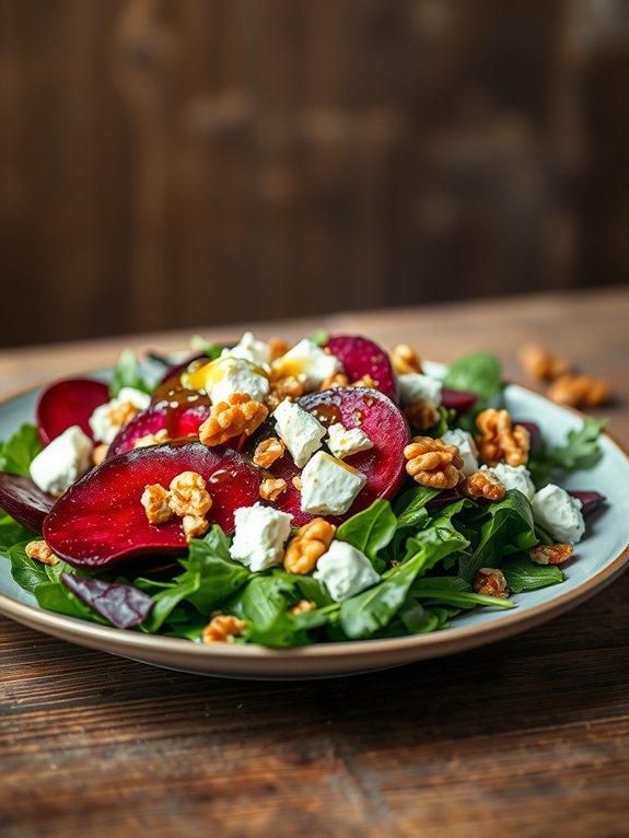 15 Delicious Recipes Featuring Fresh Local and Seasonal Vegetables 2 beet and goat cheese salad