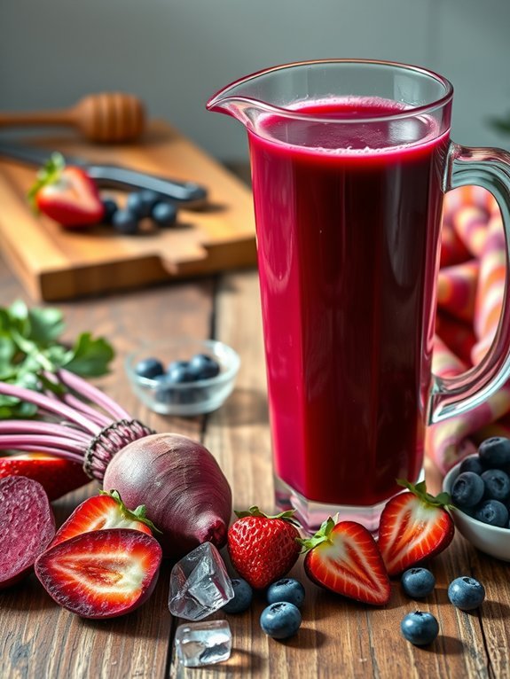10 Delicious Juicing Recipes for a Healthier Lifestyle 10 beetroot and berry mixture