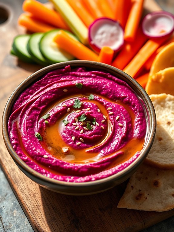 12 Delicious Hummus Variations You Can Easily Make at Home 6 beetroot based hummus recipe