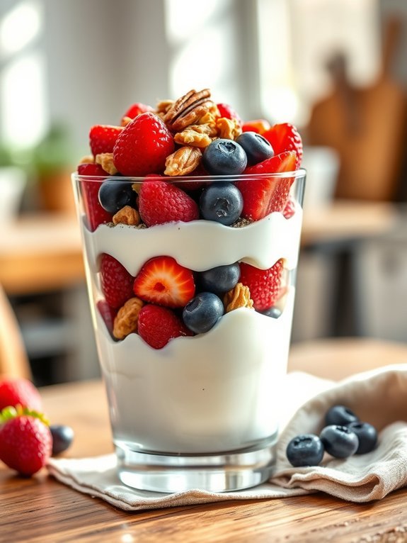 10 Delicious Diabetic-Friendly Recipes for Healthy Eating 8 berries and nuts parfait