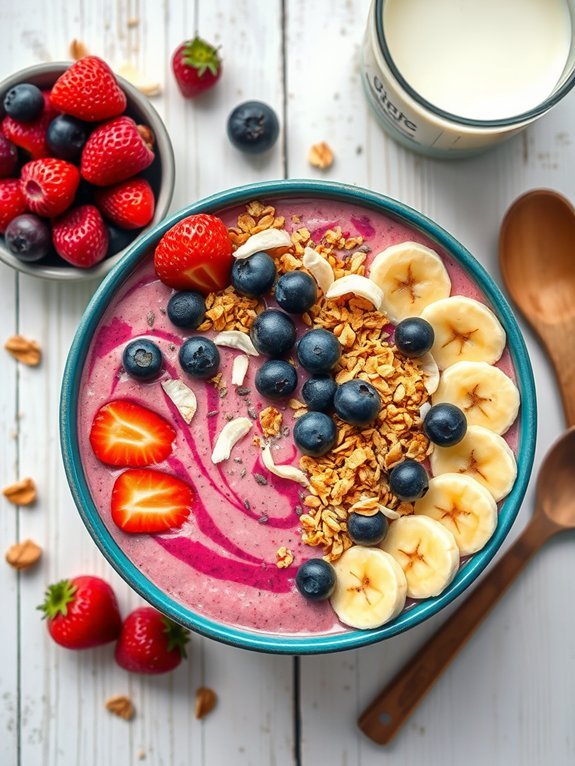 berry banana smoothie bowl