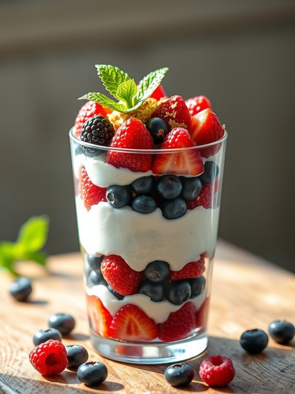 berry greek yogurt parfait