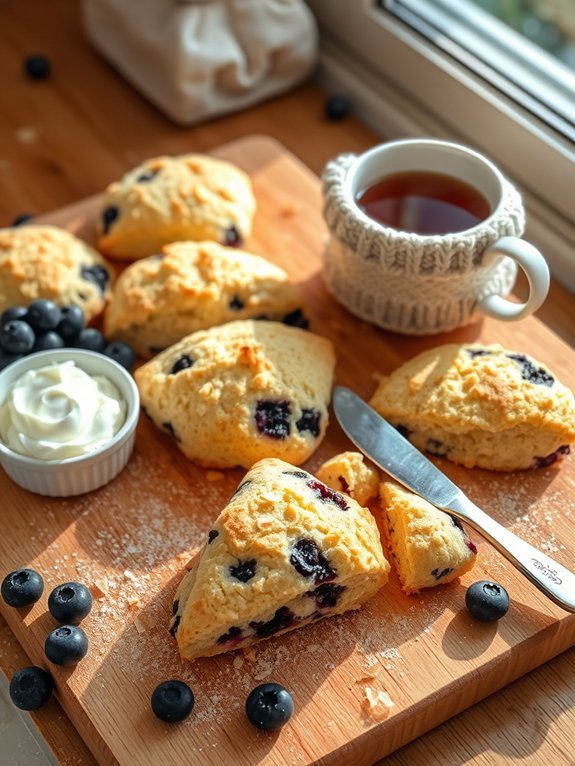 blueberry coconut scones recipe