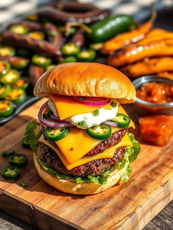 15 Delicious and Unique Burger Recipes for Perfect Grilling 2 burger with jalape o flavor