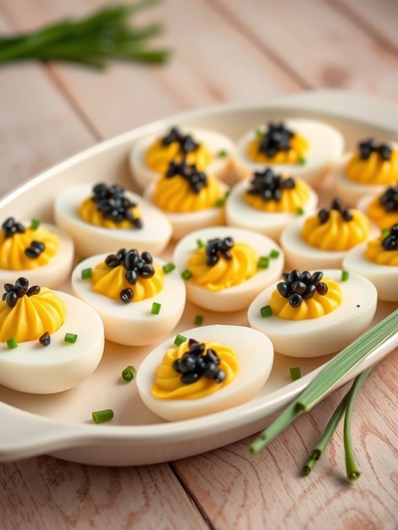 10 Exquisite Michelin-Star Inspired Appetizers to Delight Your Guests 11 caviar topped deviled eggs