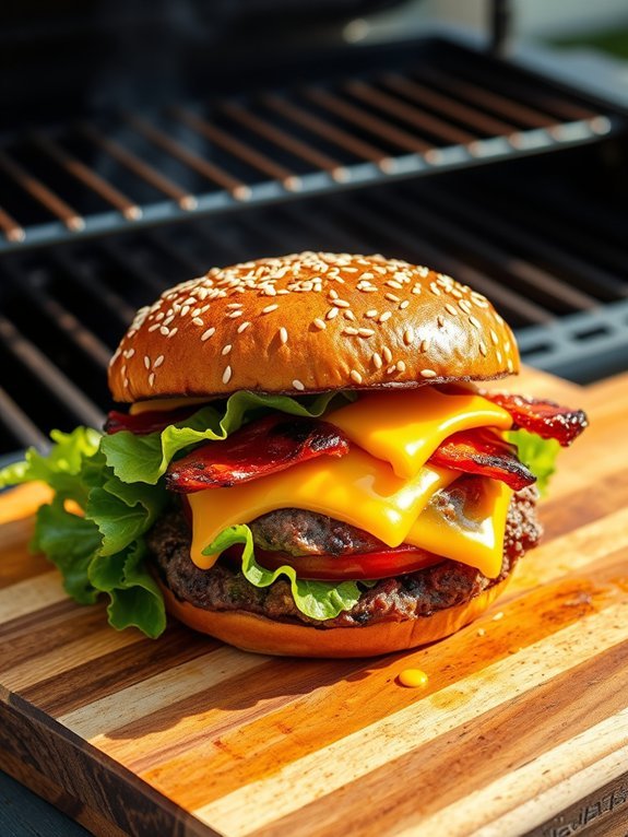 15 Delicious and Unique Burger Recipes for Perfect Grilling 11 cheddar bacon stuffed burger