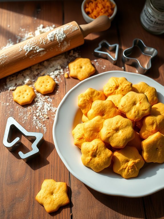 cheddar cheese flavored crackers