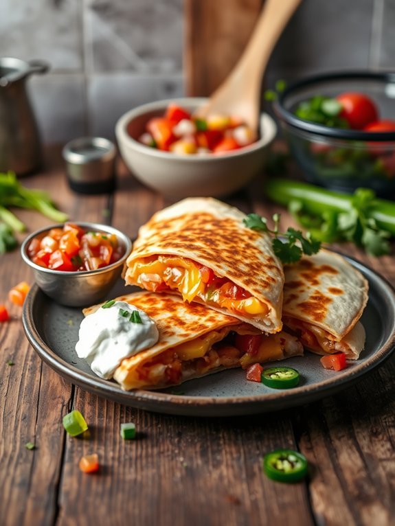 12 Easy Snacks Ready in Under 10 Minutes: Quick & Delicious Recipes 7 cheese filled tortilla sandwich