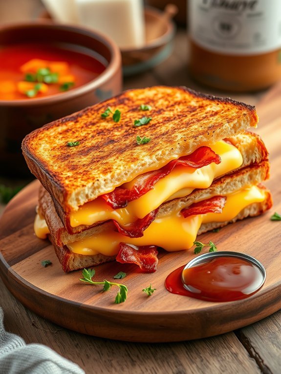 12 Irresistible Grilled Cheese Sandwich Recipes You Need to Try 4 cheesy bacon sandwich delight