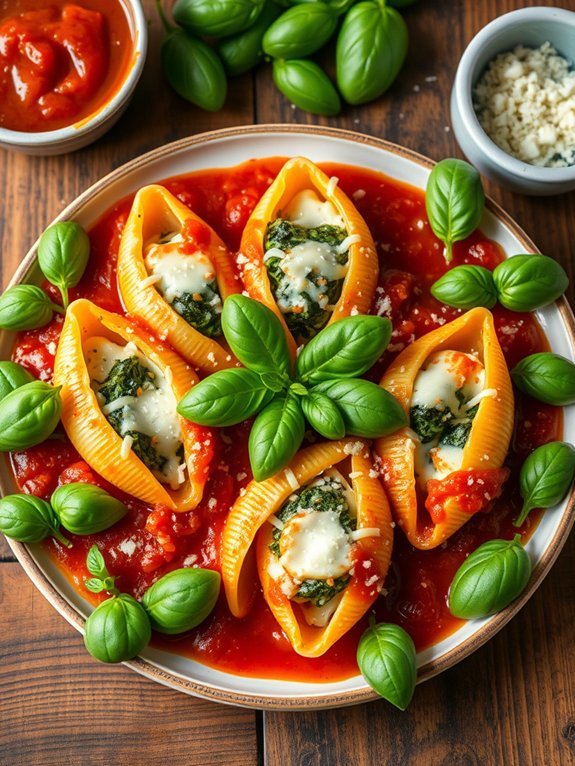 10 Delicious Family-Friendly Dinner Recipes That Everyone Will Enjoy 11 cheesy spinach filled pasta shells