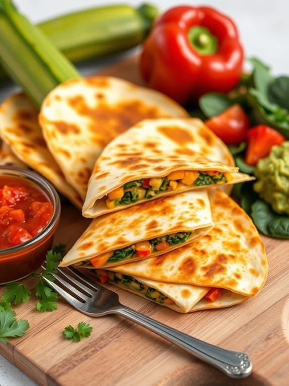 15 Simple Dinner Ideas for Picky Eaters: Quick and Easy Recipes 2 cheesy veggie filled tortillas