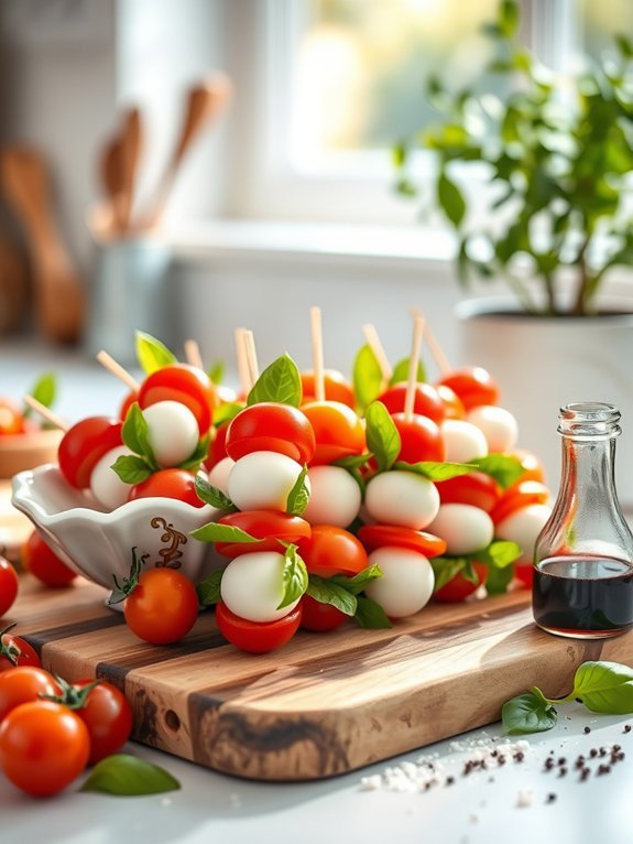 10 Healthy DIY Lunchables for a Nutritious Alternative to Store-Bought Options 8 cherry tomato mozzarella skewers