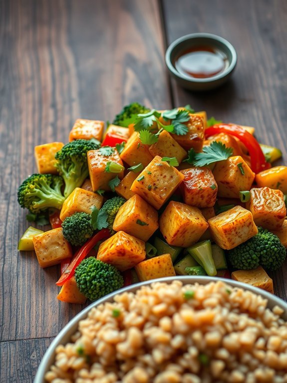 12 Delicious High-Protein Vegan Recipes for Optimal Nutrition 3 chickpea and tofu stir fry