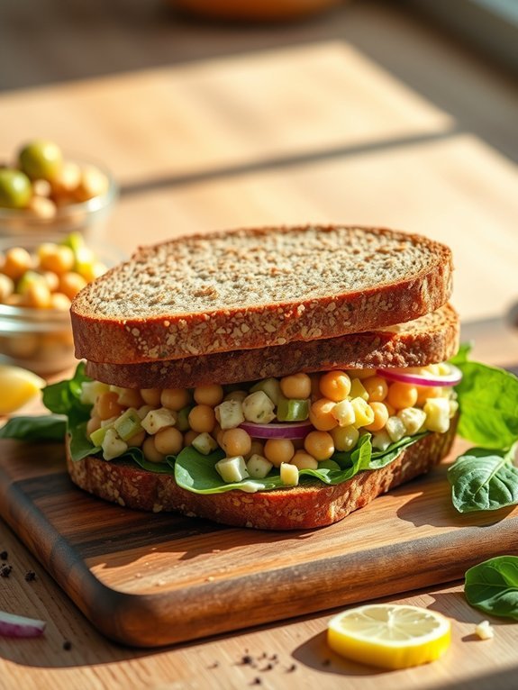 10 Simple Meatless Monday Recipes for Easy and Delicious Plant-Based Meals 2 chickpea salad sandwich recipe