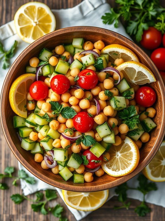 15 Fresh and Delicious Spring Salad Recipes Featuring Seasonal Ingredients 10 chickpea salad with herbs