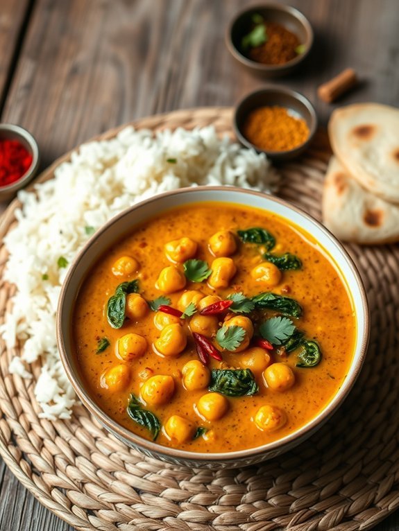 12 Easy and Delicious Plant-Based Meal Prep Ideas for Healthy Eating 11 chickpea spinach coconut curry