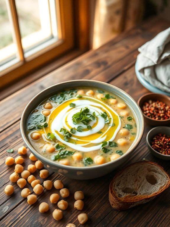 12 Filling High-Fiber Recipes to Help You Stay Satisfied 3 chickpeas spinach creamy stew