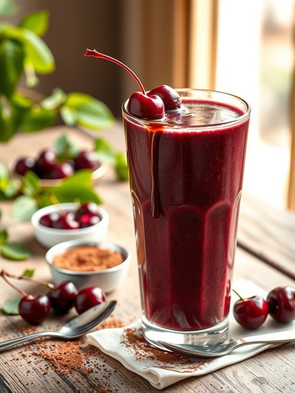 chocolate cherry smoothie blend
