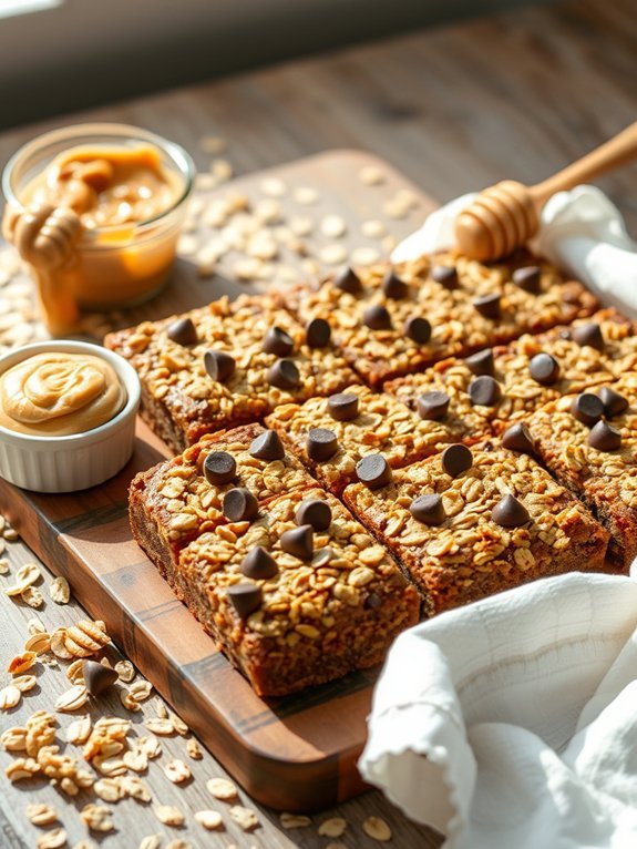 15 Easy and Delicious Homemade Granola Bar Recipes for Healthy Snacking 3 chocolate chip peanut butter bars