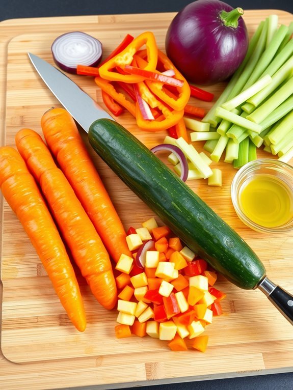 chop vegetables with precision