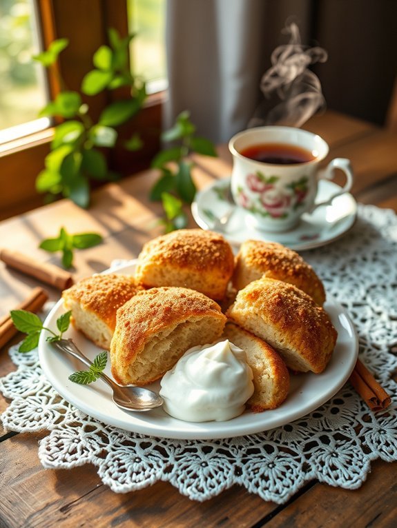 churro flavored cinnamon sugar scones
