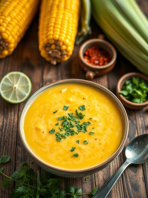 15 Delicious Recipes Featuring Fresh Local and Seasonal Vegetables 12 cilantro infused corn chowder