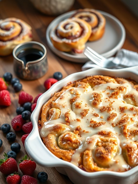 10 Delicious Slow Cooker Breakfast Recipes for Easy Morning Meals 10 cinnamon roll breakfast bake