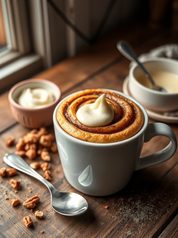 15 Delicious Low-Carb Dessert Recipes You'll Love 13 cinnamon roll in mug