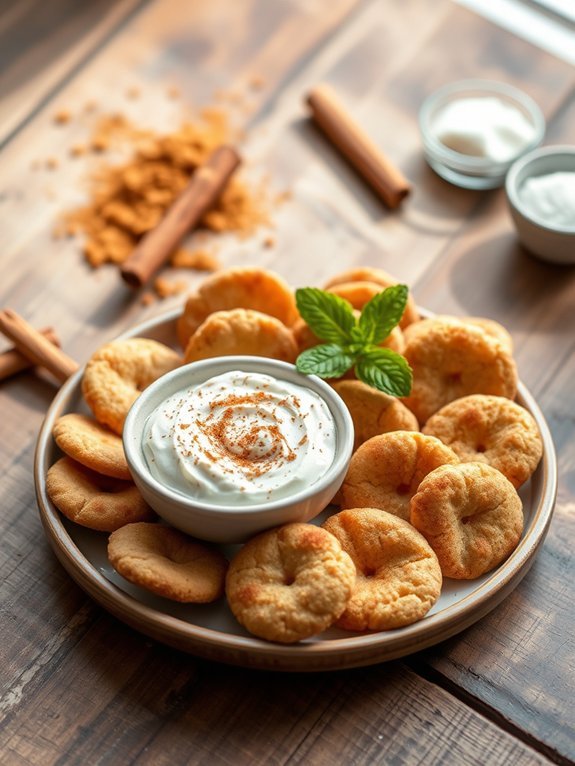 cinnamon sugar coated crackers