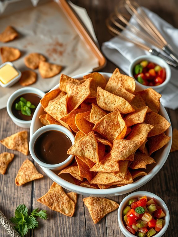 15 Quick and Easy Desserts for Last-Minute Cravings 12 cinnamon sugar tortilla chips