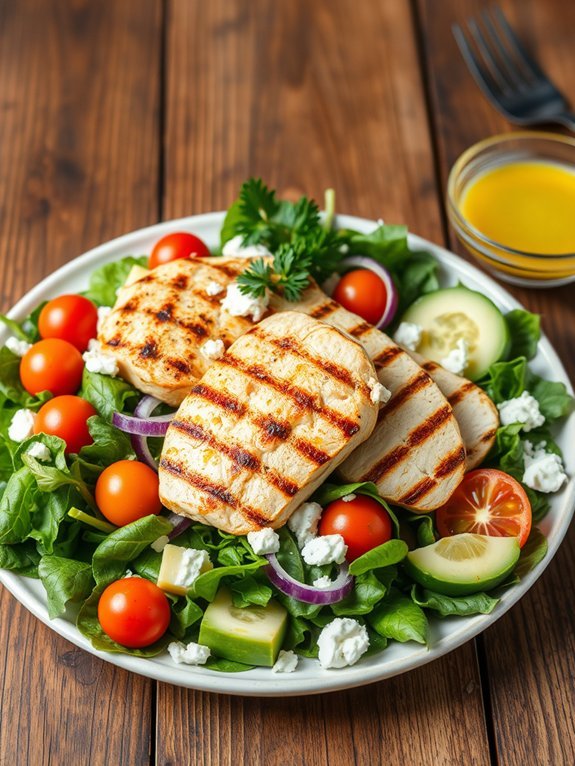 citrus dressed grilled chicken salad
