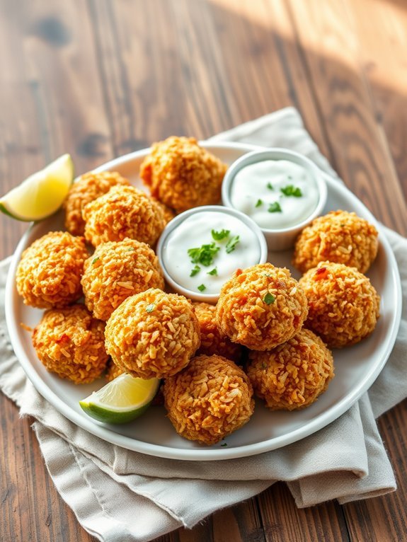 coconut flavored chicken bites