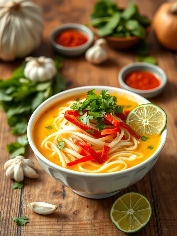 10 Easy One-Pot Vegan Soup Recipes You Can Make at Home 9 coconut infused noodle soup