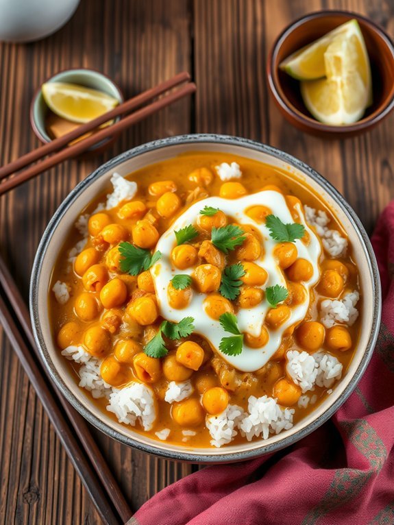 coconut milk chickpea curry